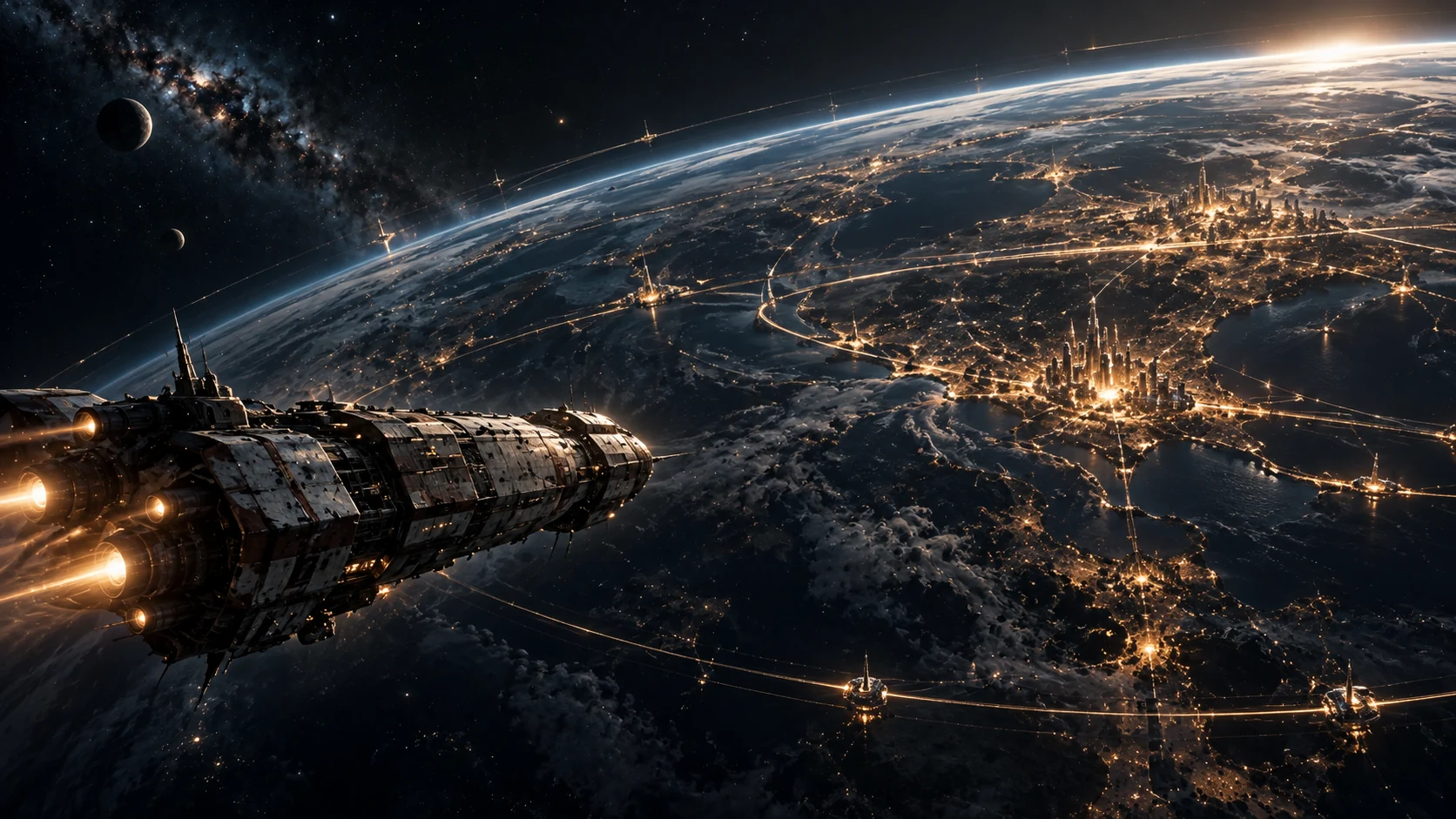 Fast Forward — retour vers une civilisation transformée ; illustration conceptuelle générée par IA.